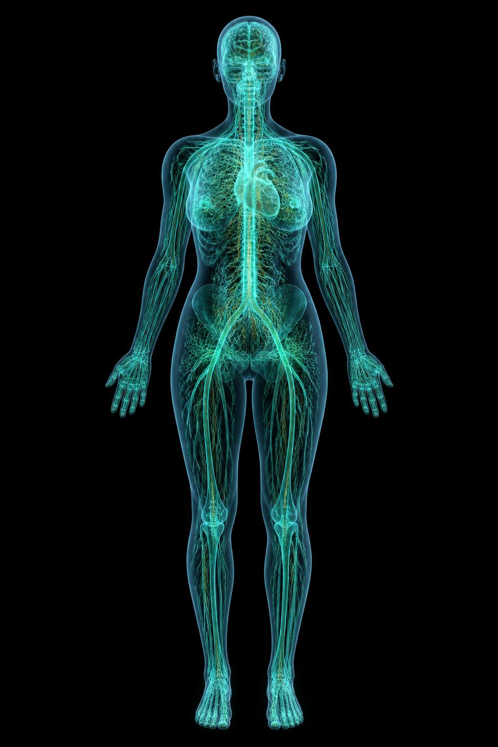 High fidelity anatomical rendering of the GenetiQ Digital Twin